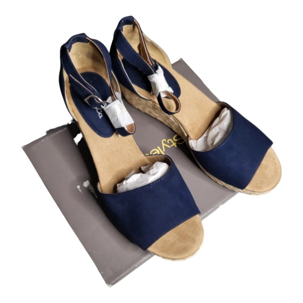 Style & co Seleeneyf blue wedge‎ sandal